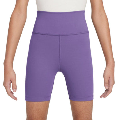 Nike Kids Nike One Long Comp Short Fan Apparel in Purple Color