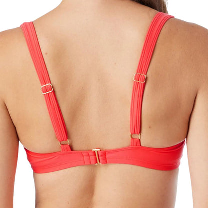 Fair Harbor Clothing Pbc Womens The Madison Top Swimsuits in Orange Color