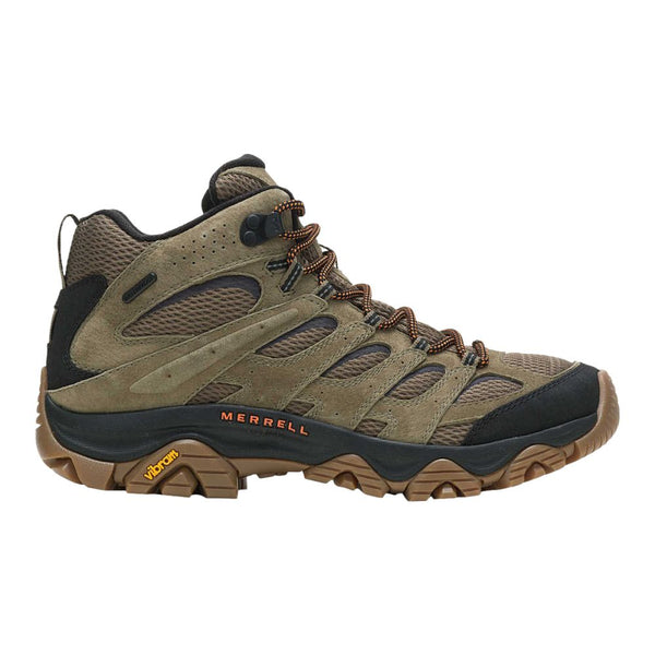 Merrell Mens Moab 3 Mid Waterproof Shoes | OLIVE/GUM  display picture 3