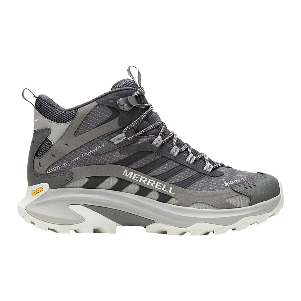 Merrell Mens Moab Speed 2 Mid GORE-Tex Boots in Grey Color