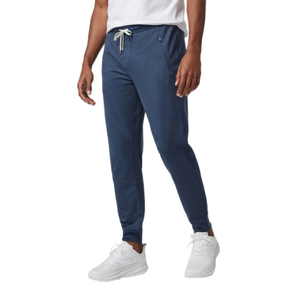 Vuori Mens Ponto Performance Jogger Pants in Blue Color