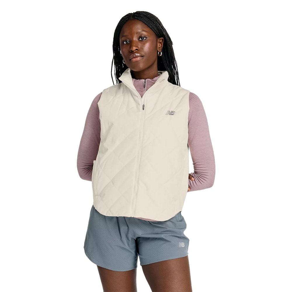 W QUILTED VEST | LIN LINEN