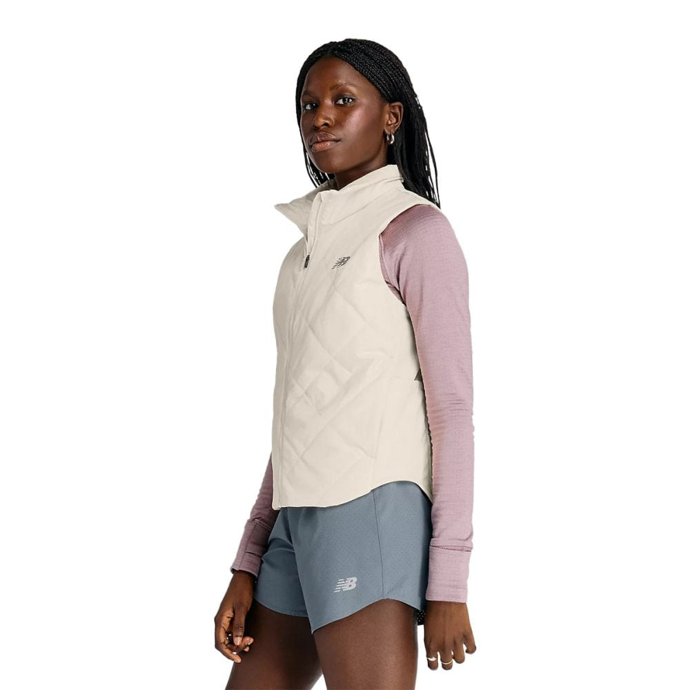 W QUILTED VEST | LIN LINEN