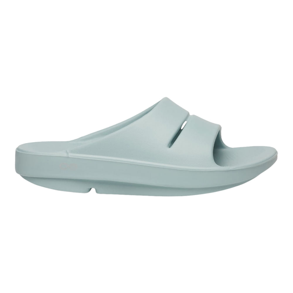 Oofos Unisex Oofos Slide Sandals Footwear Accessories in Blue Color