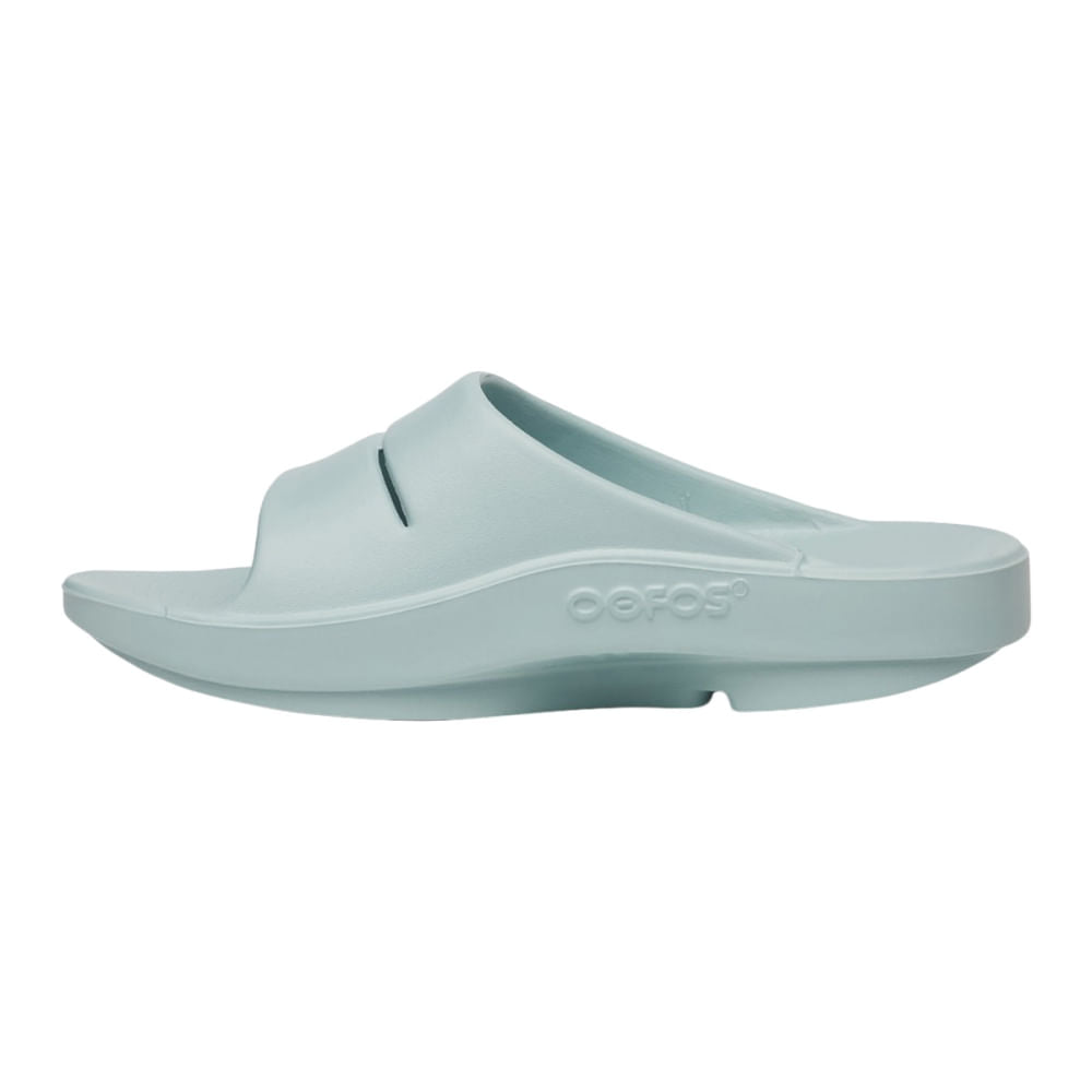 Oofos Unisex Oofos Slide Sandals Footwear Accessories in Blue Color