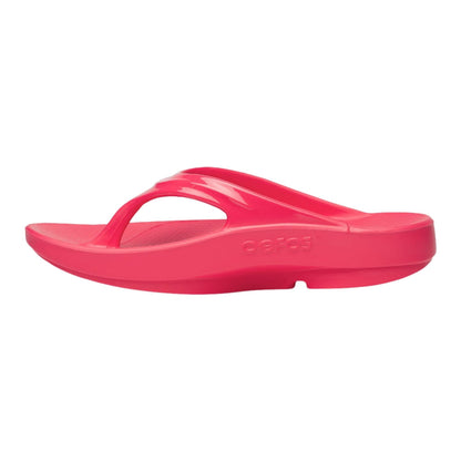 Oofos Unisex Oofos Oolala Sandals Footwear Accessories in Red Color