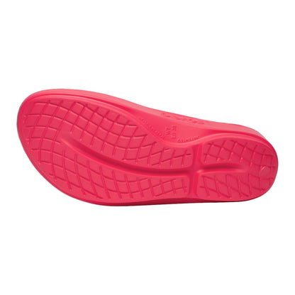 Oofos Unisex Oofos Oolala Sandals Footwear Accessories in Red Color