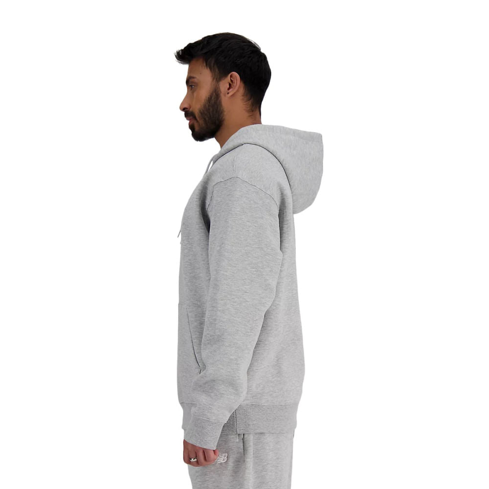 New Balance Mens Sport Essentials Fleece Pullover in Grey Color