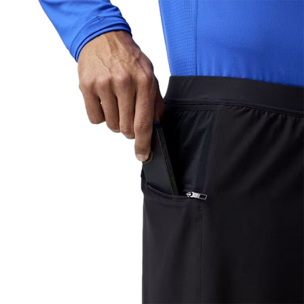 Brooks Mens Journey 7 2-In-1 Short in Grey Color