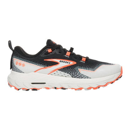 Brooks Womens Cascadia 18 Trail Running Shoes in Grey Color