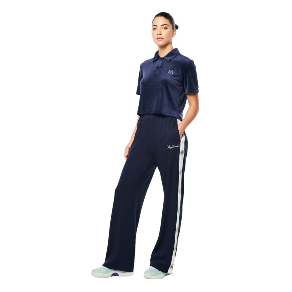 Sergio Tacchini Womens Bussola Track Pant in Blue Color