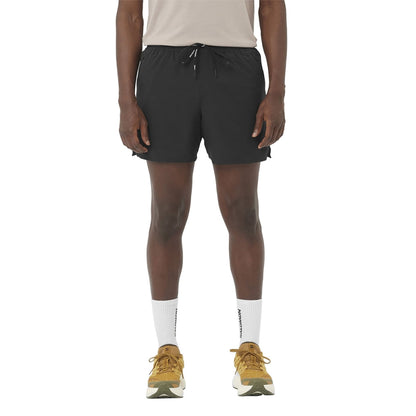 Salomon Mens Shkout 5 Shorts M Shorts in Black Color