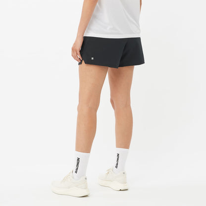 Salomon Womens Shkout Shorts 4 W Shorts in Black Color