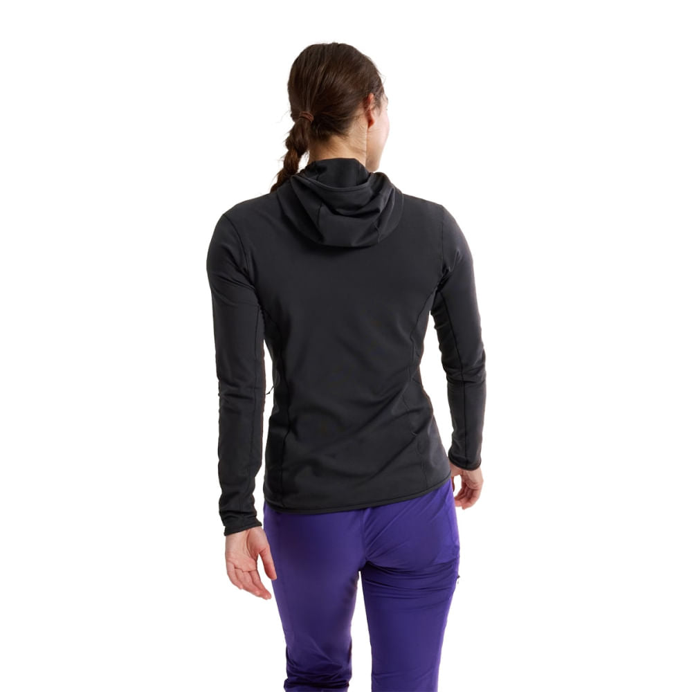 Arc'Teryx Kyanite Lt Hoody Womens Midlayer in Black Color