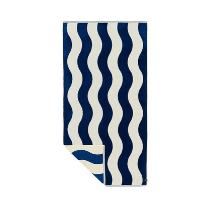 SLOWTIDE STRIPE TOWEL | DEEP POOL
