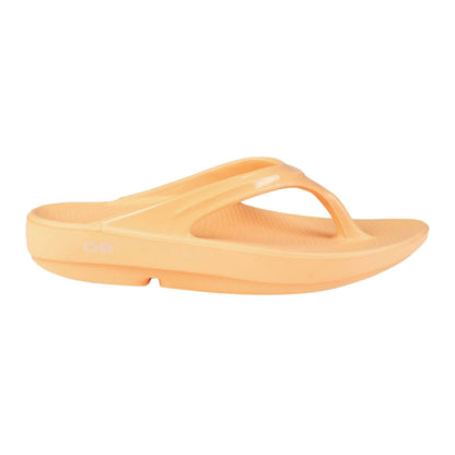 Oofos Unisex Oofos Oolala Sandals Footwear Accessories in Orange Color