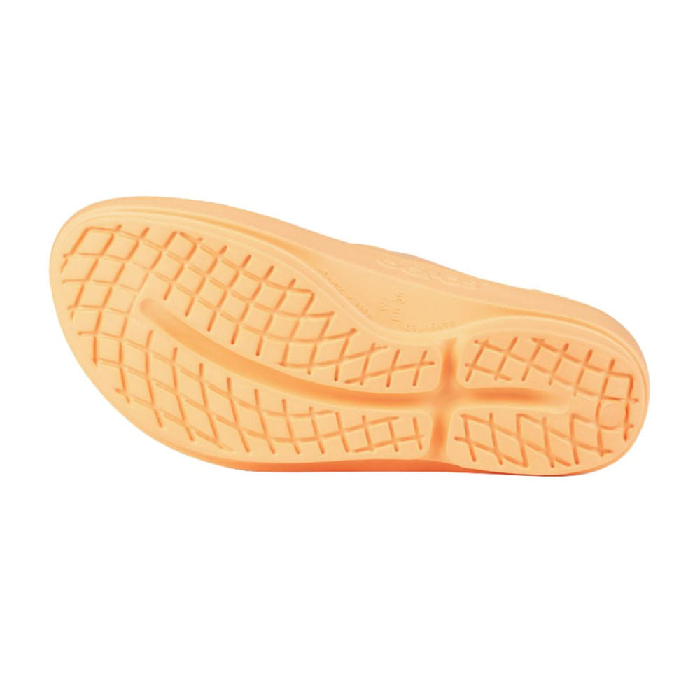 Oofos Unisex Oofos Oolala Sandals Footwear Accessories in Orange Color