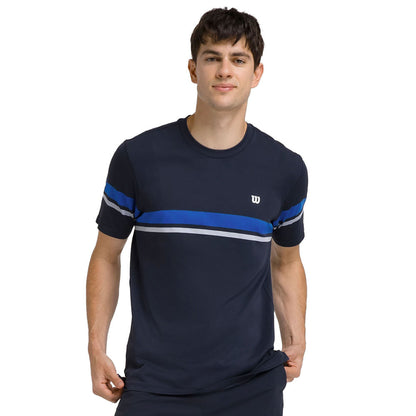 Wilson Mens All Seasons Tee Tops in Blue Color
