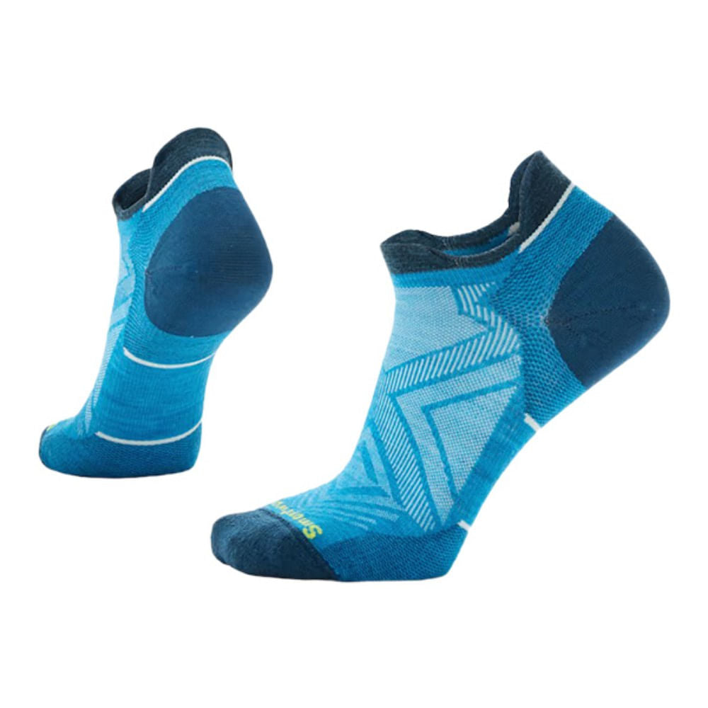 Smartwool Womens Run Zero Cushion Low Socks in Blue Color