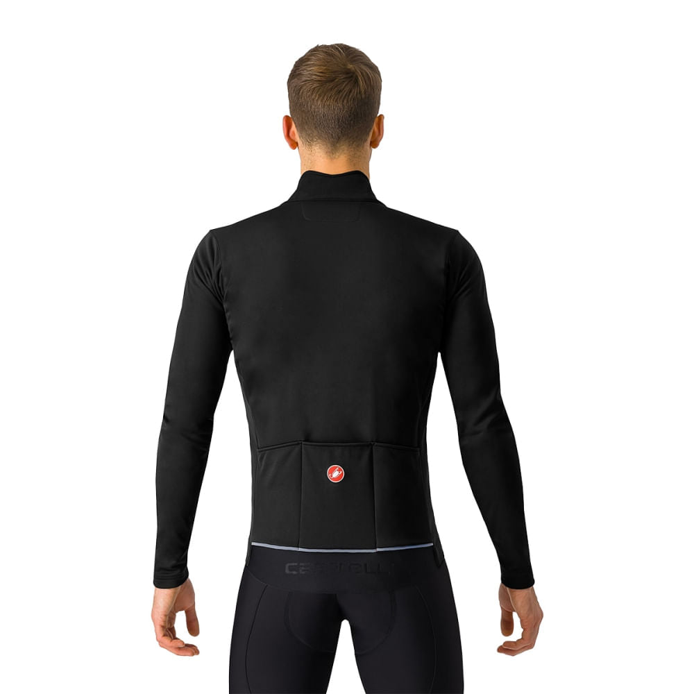 Castelli Mens Espresso Air Jacket Cycling Jackets in Red Color