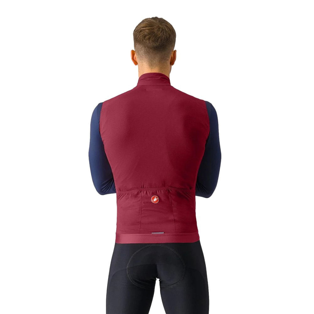 Castelli Mens Espresso Vest Jerseys in Red Color