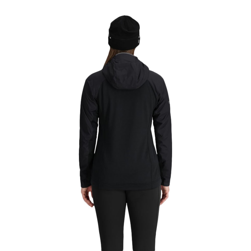 Outdoor Research Womens Deviator Hoodie Midlayer in Black Color