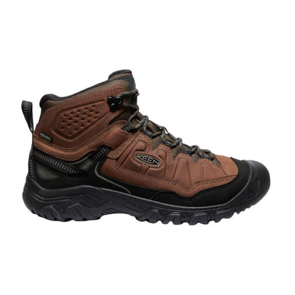 Keen Mens Targhee IV Mid Wp Wide Boots in Brown Color