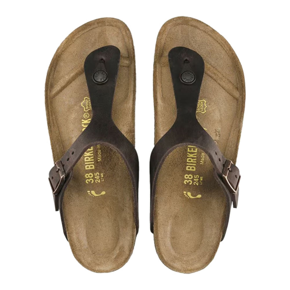 Birkenstock Womens Gizeh Sandals in Brown Color