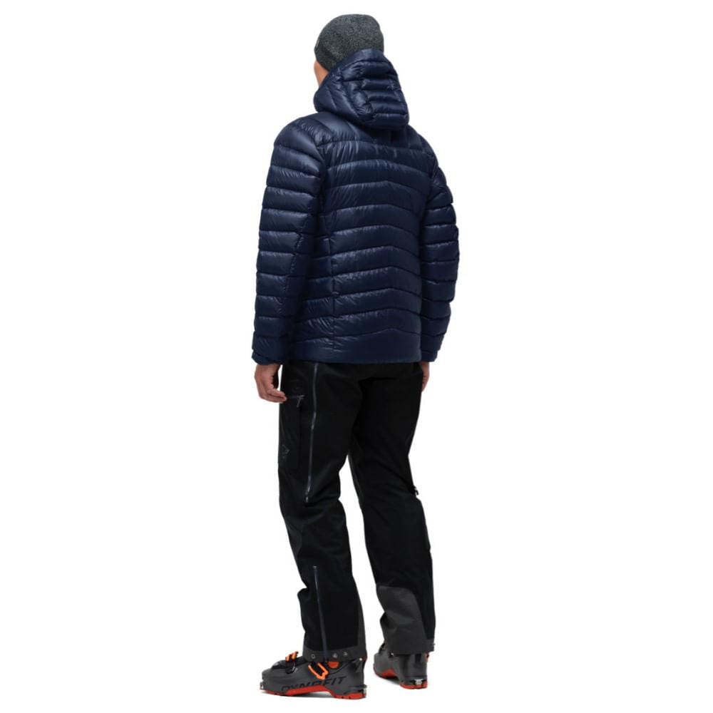 Norrona Mens Lyngen Down850 Hood Midlayer in Blue Color