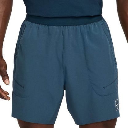 Nike Mens Nikecourt Advantage Shor Shorts in Blue Color