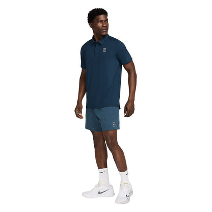 Nike Mens Nikecourt Advantage Shor Shorts in Blue Color