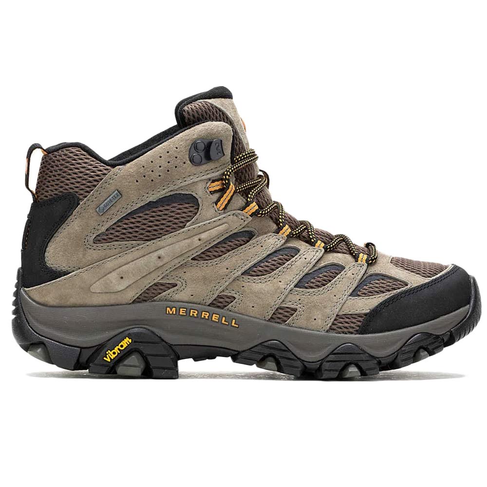 Merrell Mens Moab 3 Mid GORE-Tex Boots in Brown Color