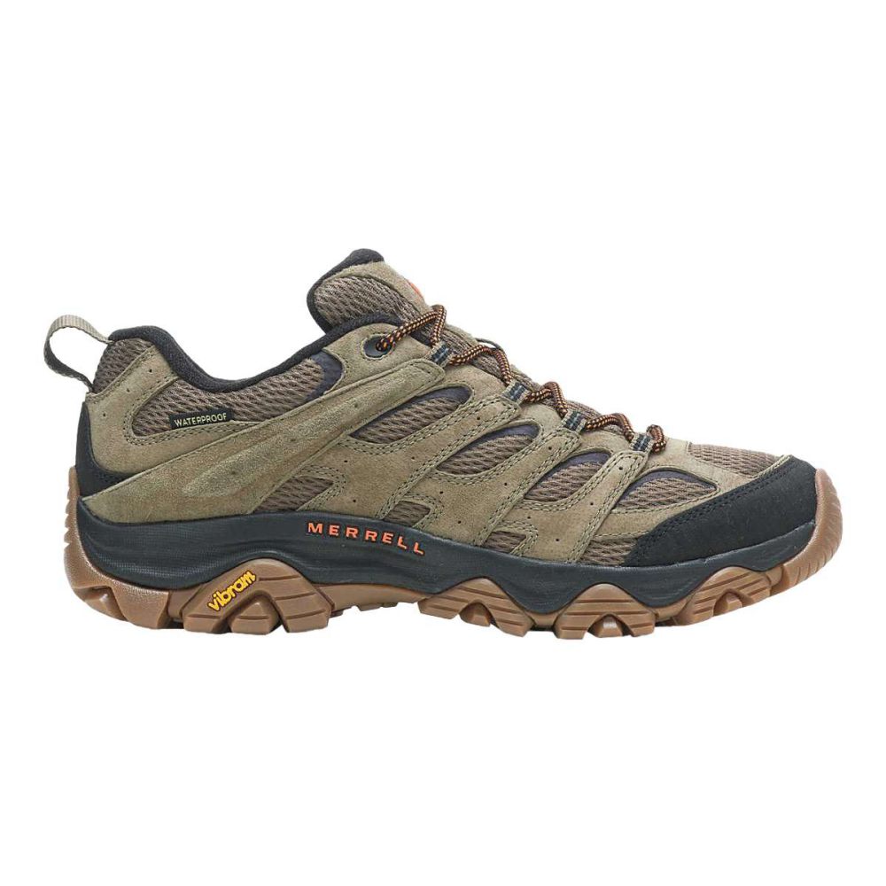 Merrell Mens Moab 3 Wp Boots in Green Color