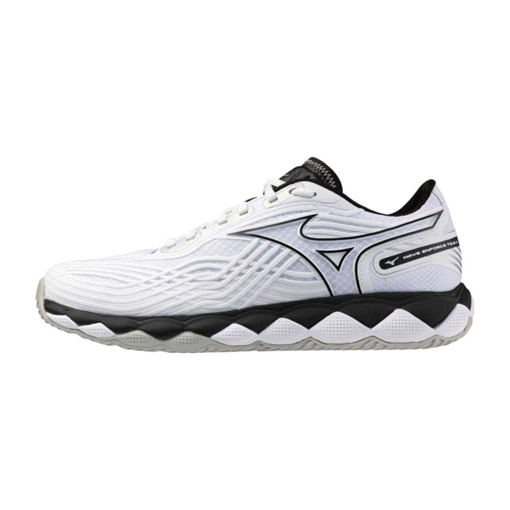 Mizuno Mens Wave Enforce Tour 2 AC Tennis Shoes in White Color