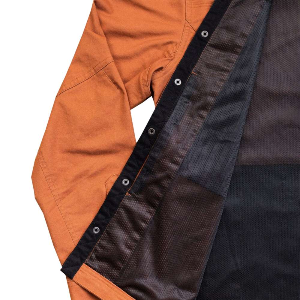 Livsn Mens Forager Jacket Tops in Orange Color