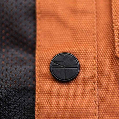Livsn Mens Forager Jacket Tops in Orange Color