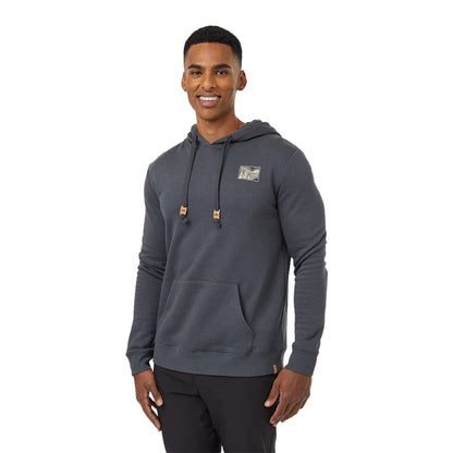 Tentree Mens Etched Mountain Hoodie Pullover in Grey Color