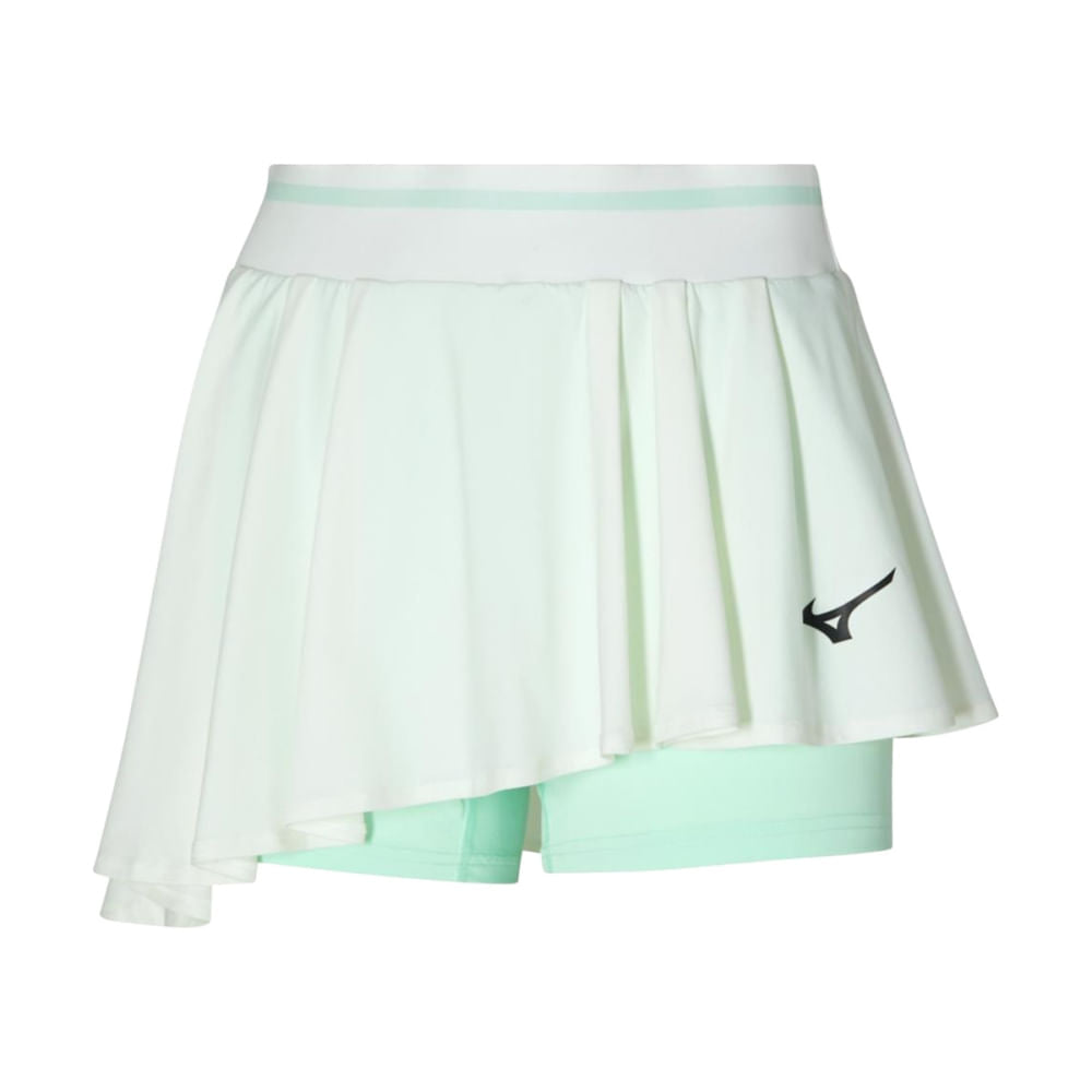 Mizuno Womens Printed Flying Skirt in White Color