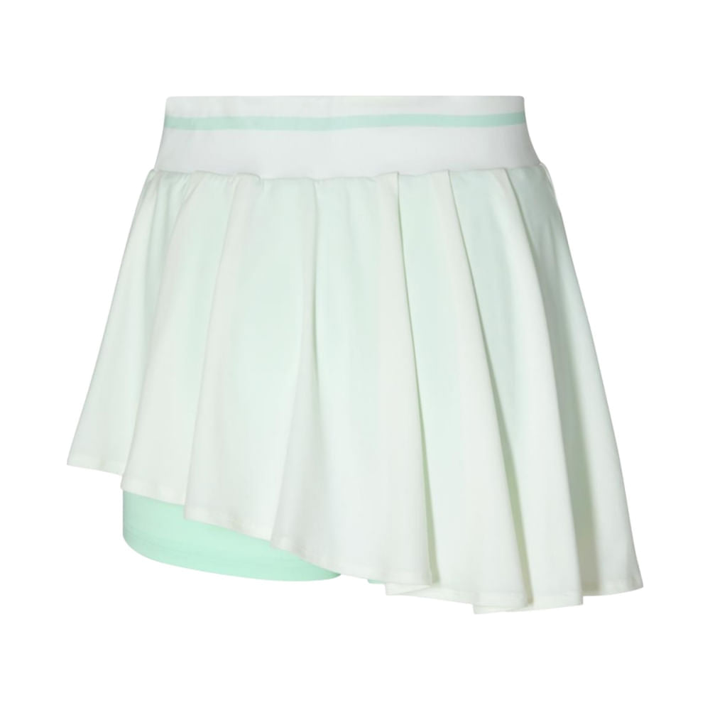 Mizuno Womens Printed Flying Skirt in White Color