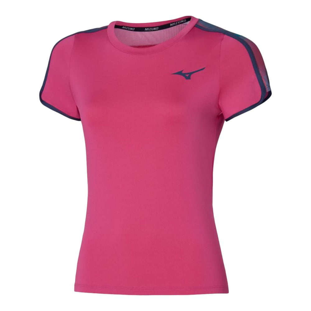 Mizuno Womens Printed T-Shirt | FUCHSIA – Paragon Sports