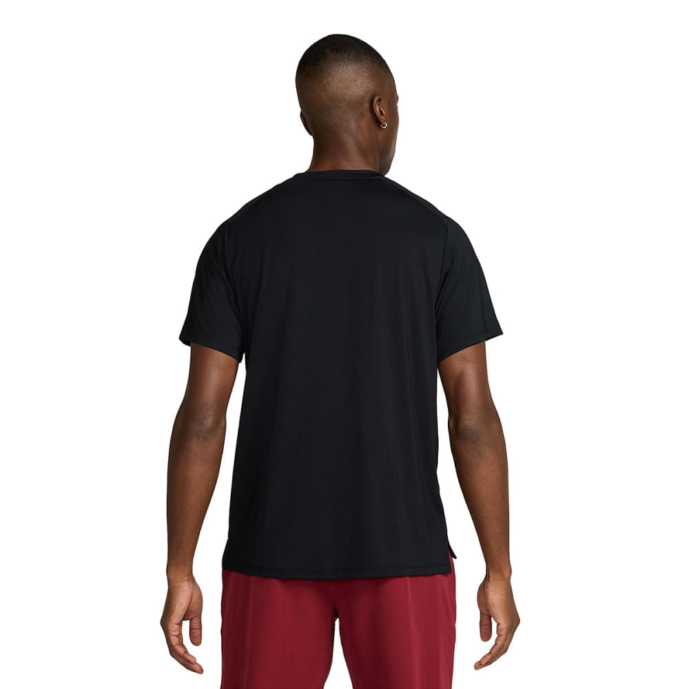 Nike Mens Nikecourt Advantage Tee Tops in Black Color