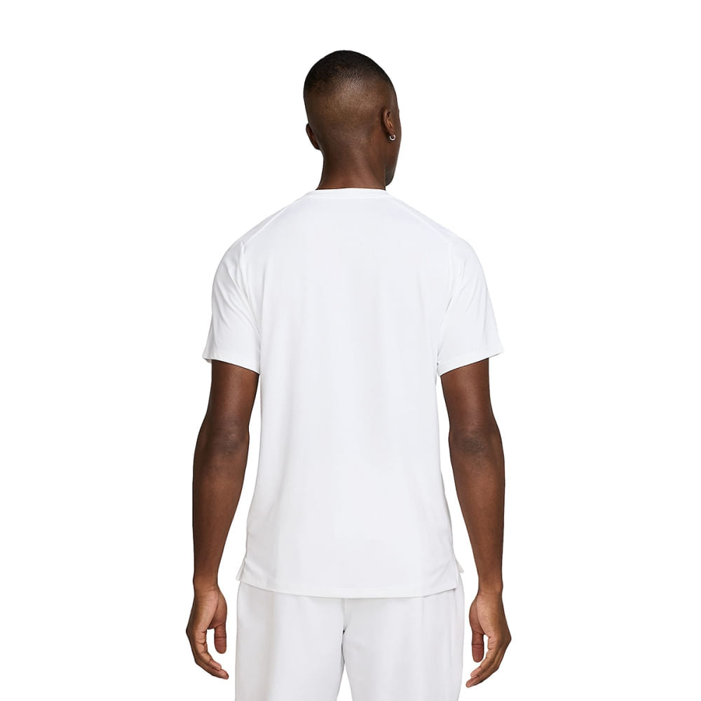 Nike Mens Nikecourt Advantage Tee Tops in White Color