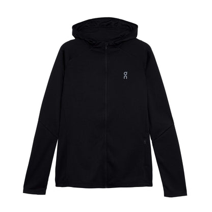 On Womens Climate Zip Hoodie Running Jackets in Black Color
