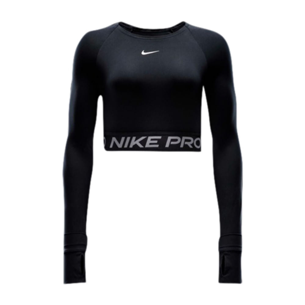 W PRO CROPPED LS | 010-BLACK/