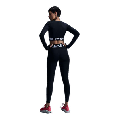 W PRO CROPPED LS | 010-BLACK/