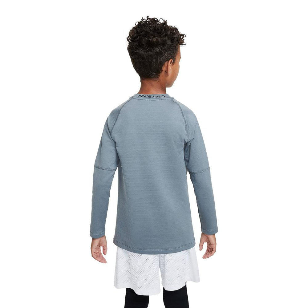 NIKE PRO WARM LS | 084-SMKBLK