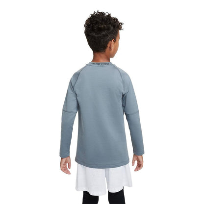 NIKE PRO WARM LS | 084-SMKBLK