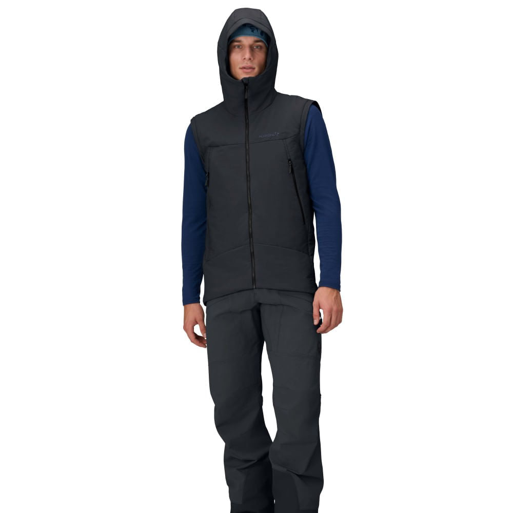 Norrona Mens More Thermo 60 Jacket Midlayer in Black Color