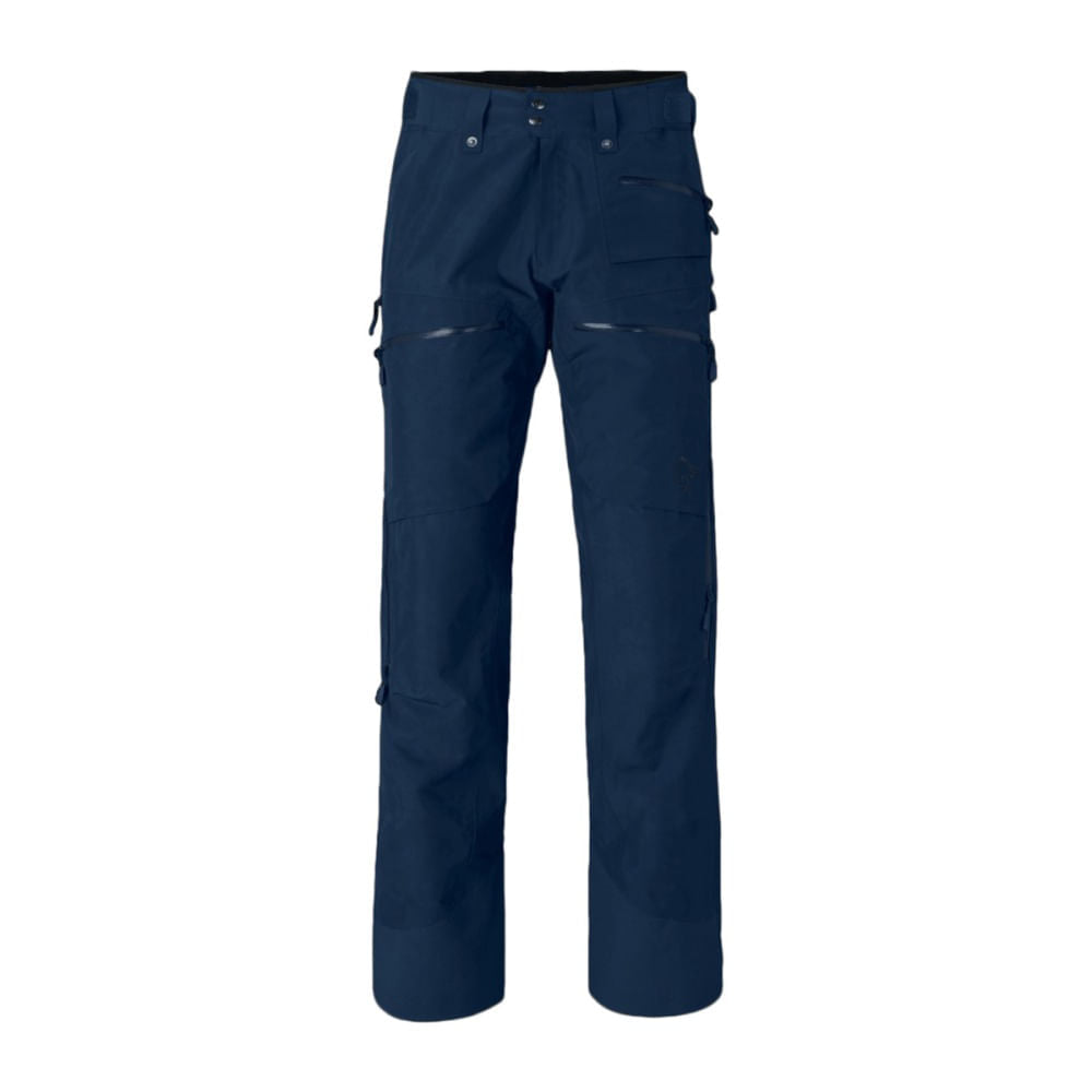 Norrona Mens Lofoten Gore Insl Pants Skiing & Snowboarding Pants in Blue Color