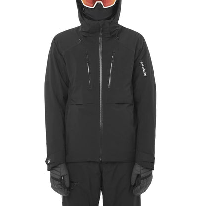 Salomon Mens Brilliant 2.0 Jacket M Midlayer in Black Color